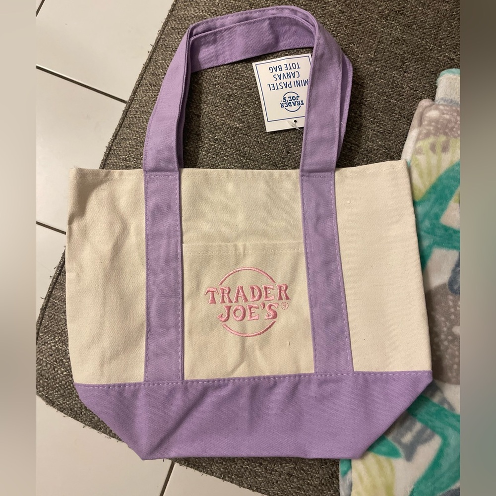 Trader Joe’s Mini Easter Tote Bag (Purple)